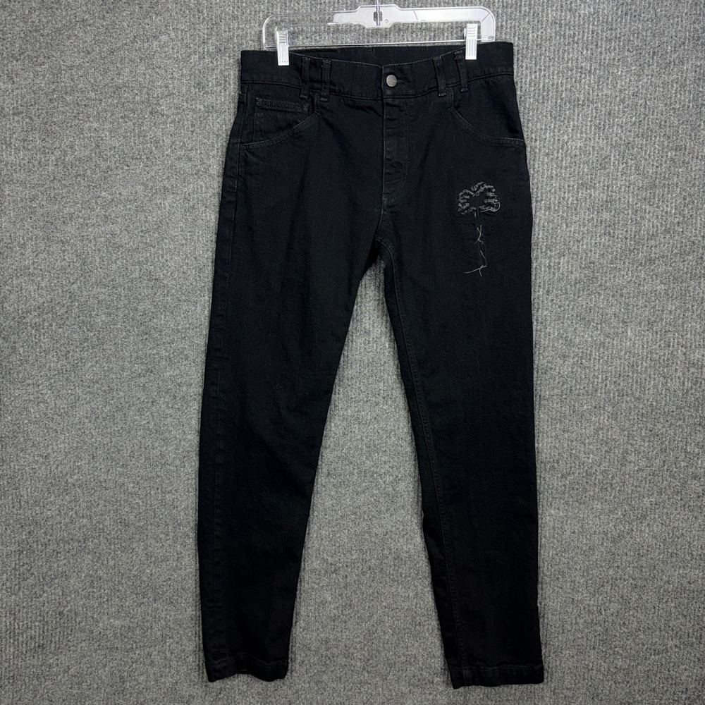 Palm Angels Denim Jeans‎ Men 34 Black Streetwear Luxury Goth PMYA020R20659028